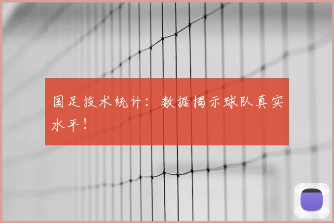 国足技术统计：数据揭示球队真实水平！